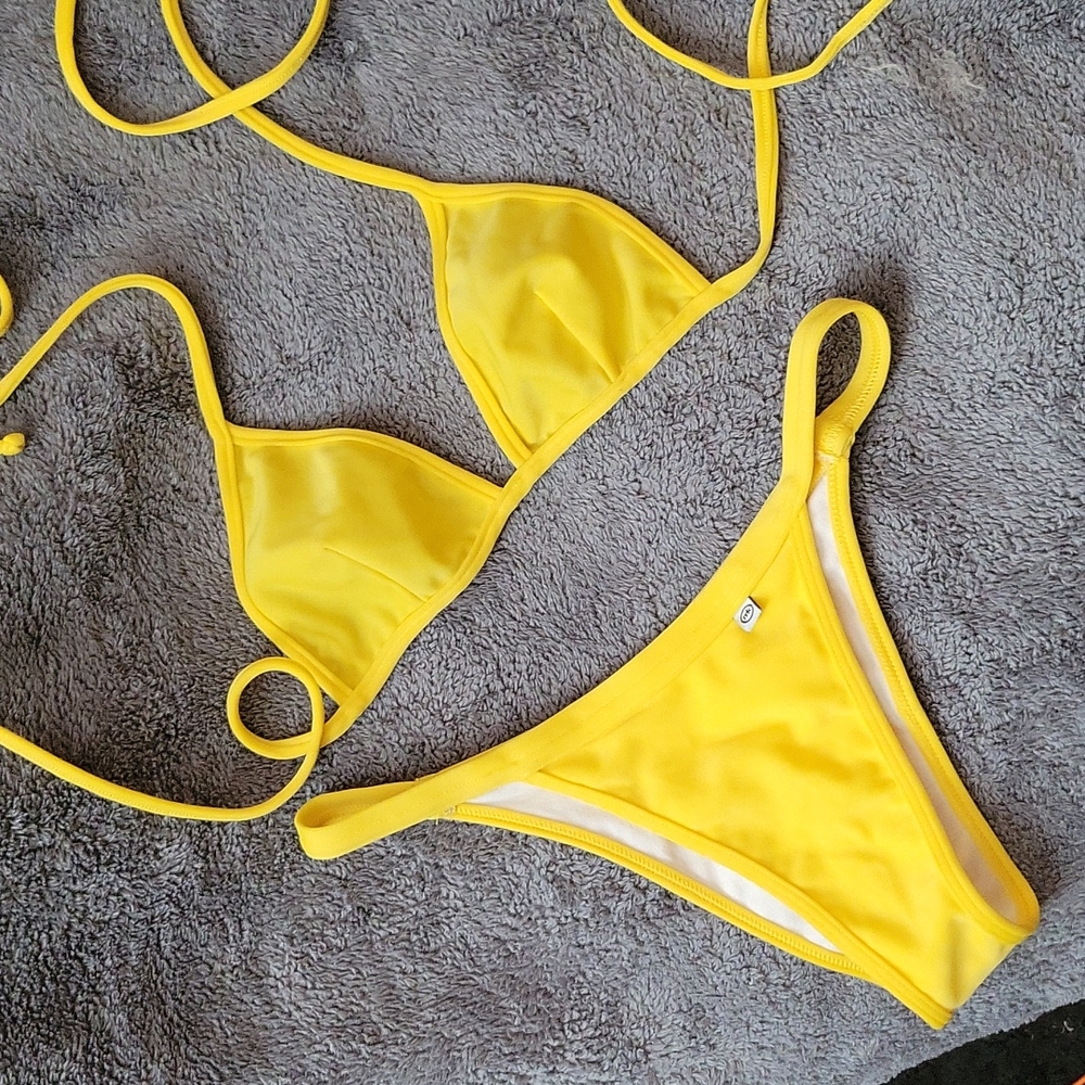 Yellow MicroKitten Bikini